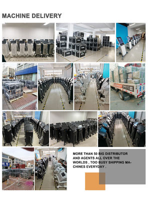 جهاز إزالة الشعر بالليزر متعدد الوظائف يدعم أوسع نبضات مختلفة لتقليص الشعر الدائم المخصص