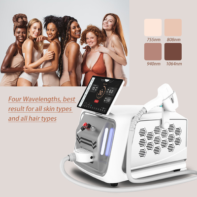 808nm 1064nm 755nm الديود ليزر إزالة الشعر آلة تجميل محمولة مع MDSAP