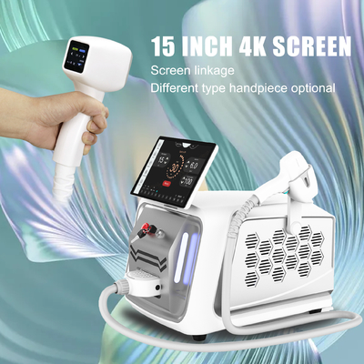 808nm 1064nm 755nm الديود ليزر إزالة الشعر آلة تجميل محمولة مع MDSAP