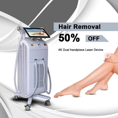 755 808 1064 آلة إزالة الشعر بالديود الليزري الطبي الموافقة على CE السرعة السريعة