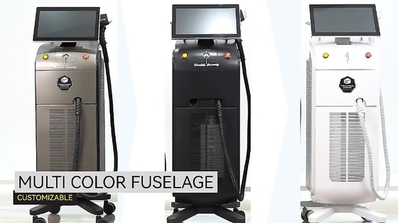 1200W1600W بلاتينيوم التيتانيوم/الديود ليزر 755 808 1064 3 موجات 808 nm جهاز ليزر الديود