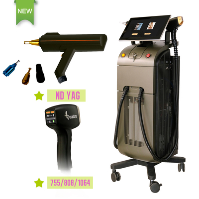 إزالة الشعر بالليزر 808nm Diode Laser إزالة الشعر بالليزر Yag Machine لإزالة الوشم