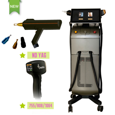 إزالة الشعر بالليزر 808nm Diode Laser إزالة الشعر بالليزر Yag Machine لإزالة الوشم