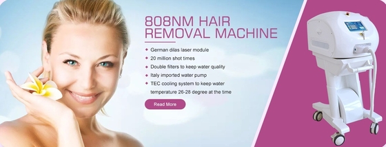 3 الطول الموجي 755/808/1064nm آلة إزالة الشعر بالليزر للجسم من نوع الجلد I-VI