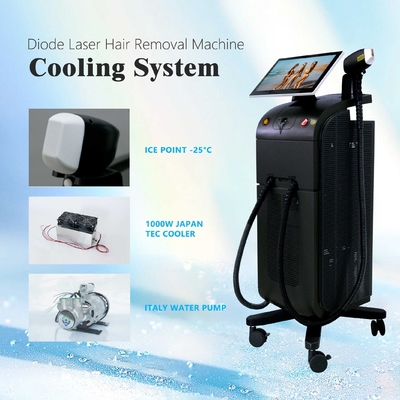 آلة إزالة الشعر بالليزر ذات الديود 810NM قوية مع IPL المتقدم و ND YAG