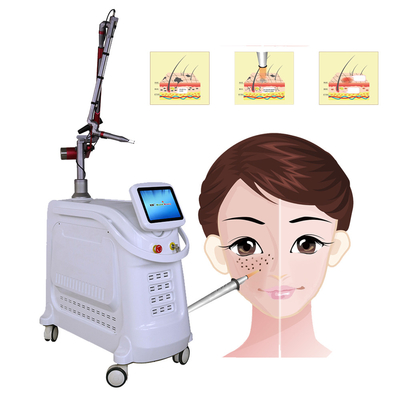 4 أطوال موجة Nd YAG Q Switch Laser Machine إزالة الوشم النمط الثابت