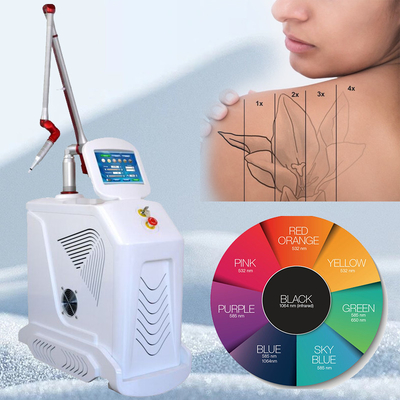 4 أطوال موجة Nd YAG Q Switch Laser Machine إزالة الوشم النمط الثابت