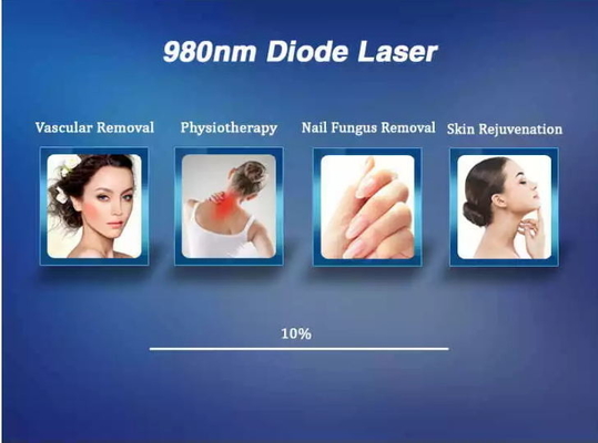 تجديد البشرة آلة ليزر 980nm آلة ليزر محمولة لإزالة الوريد العنكبوتي