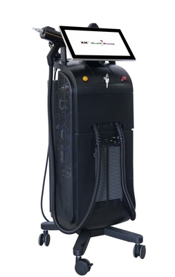 آلة إزالة الشعر بالليزر متعددة الوظائف OPT IPL RF ND YAG مع شاشة لمس 15 بوصة