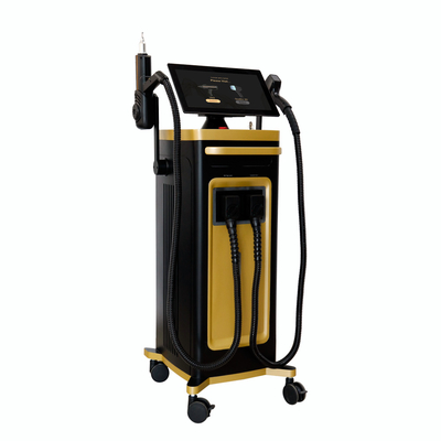 2 في 1 آلة ليزر ثنائي الأيقونات المحمولة والثابتة إزالة الوشم 810nm 808nm Q-Switched ND Yag Diode Laser 810nm