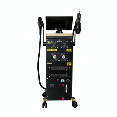 2 في 1 آلة ليزر ثنائي الأيقونات المحمولة والثابتة إزالة الوشم 810nm 808nm Q-Switched ND Yag Diode Laser 810nm